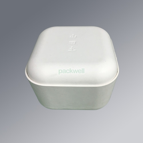 custom luxury 100% Biodegradable eco friendly tea packaging bagasse molded pulp box