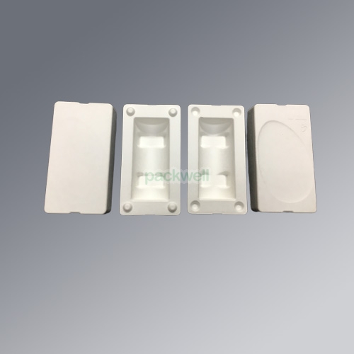 Best quality 100% biodegradable packaging molded pulp boxes eye gel eco friendly boxes